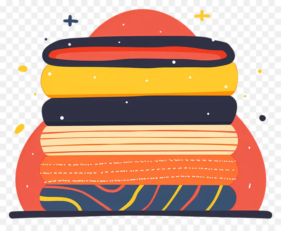 Tumpukan Kain，Buku Stack PNG