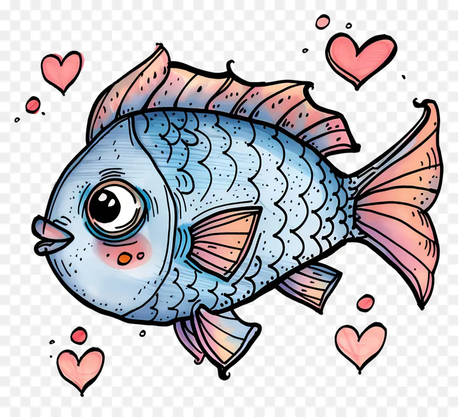 Kartun Ikan，Ikan Lucu PNG