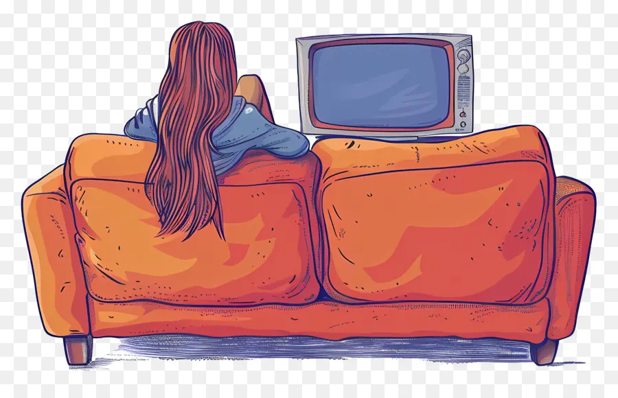 Wanita，Menonton Televisi PNG