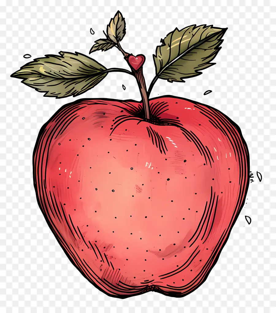 Kartun Apple，Apel Merah PNG