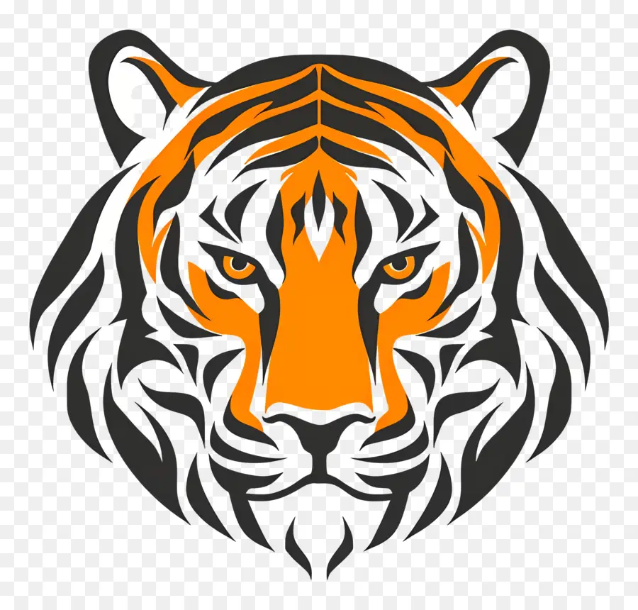 Desain Yang Sederhana，Harimau PNG