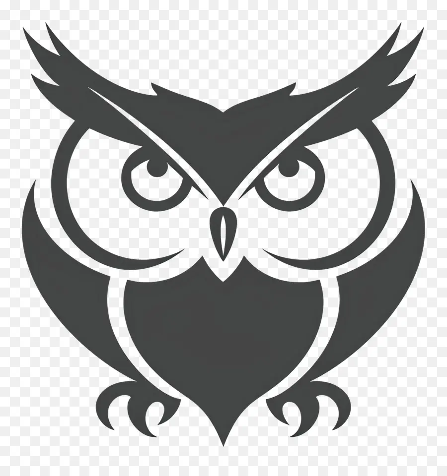 Desain Yang Sederhana，Owl Logo PNG