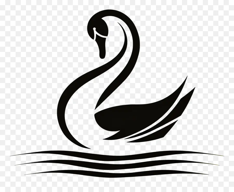 Desain Yang Sederhana，Swan PNG
