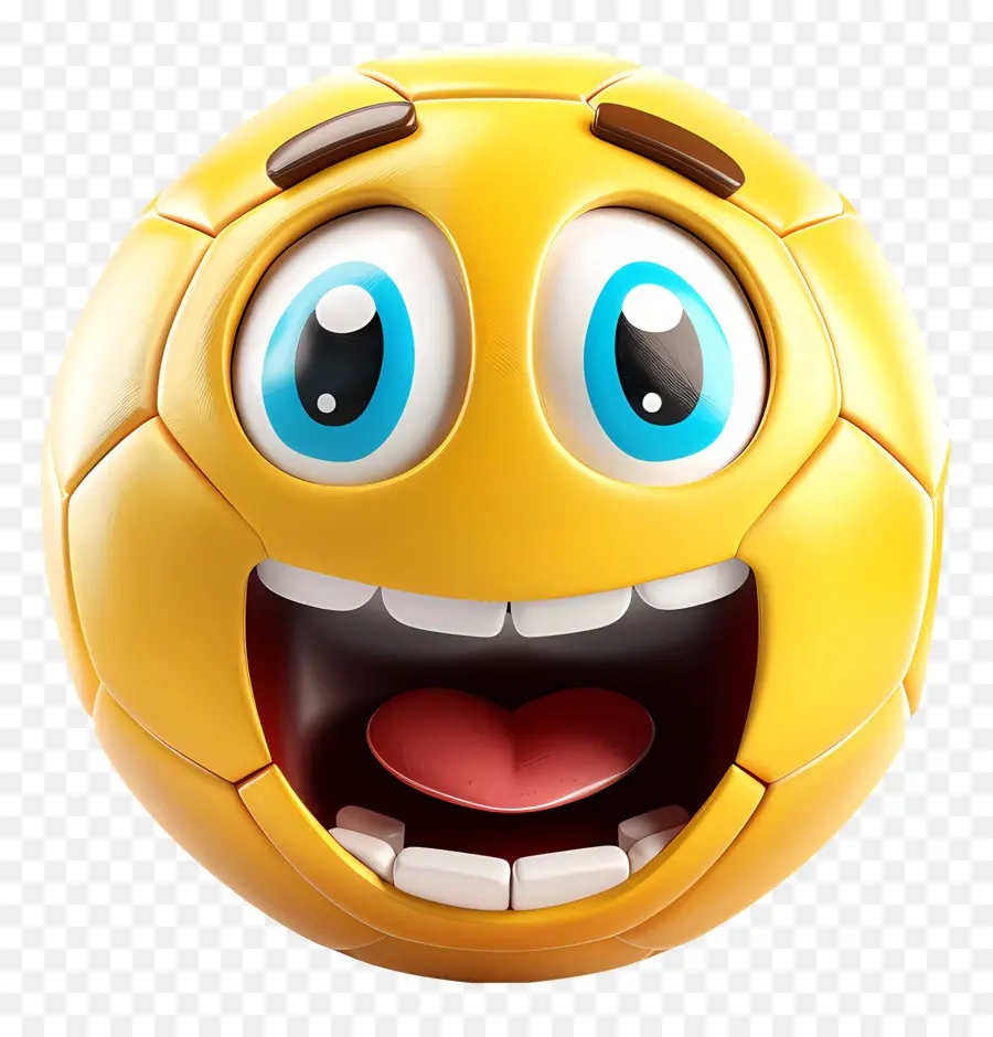 Sepak Bola，Emoji Tersenyum PNG