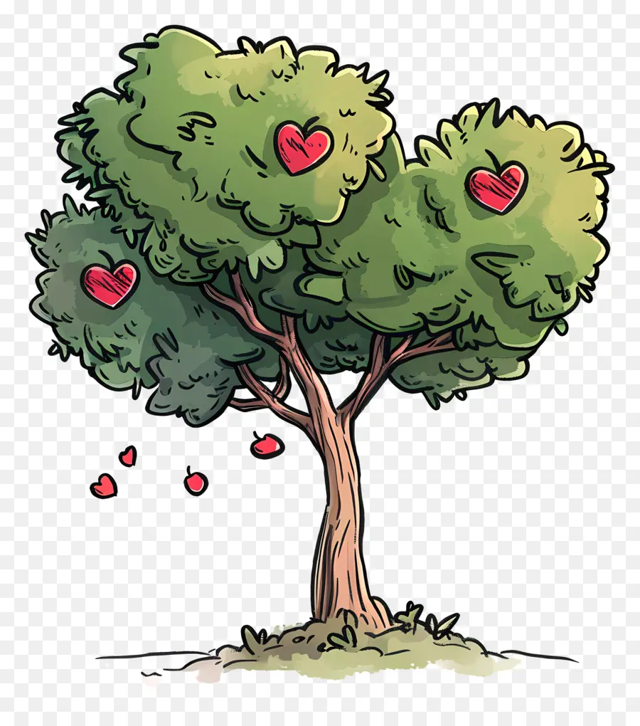 Kartun Pohon，Cinta PNG