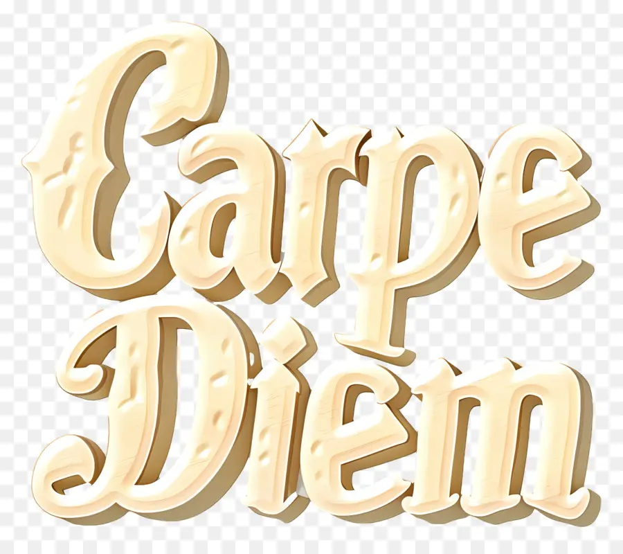 Carpe Diem，Font Mewah PNG