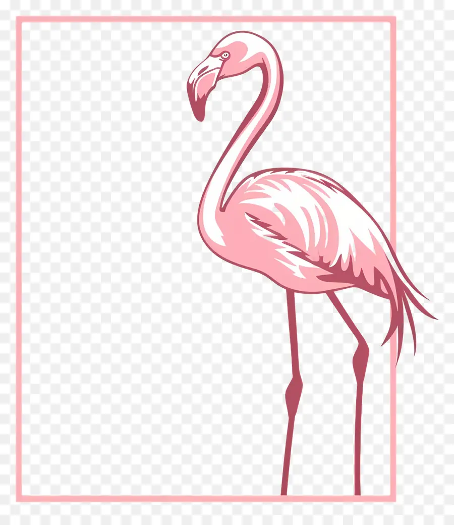 Desain Sederhana，Flamingo PNG