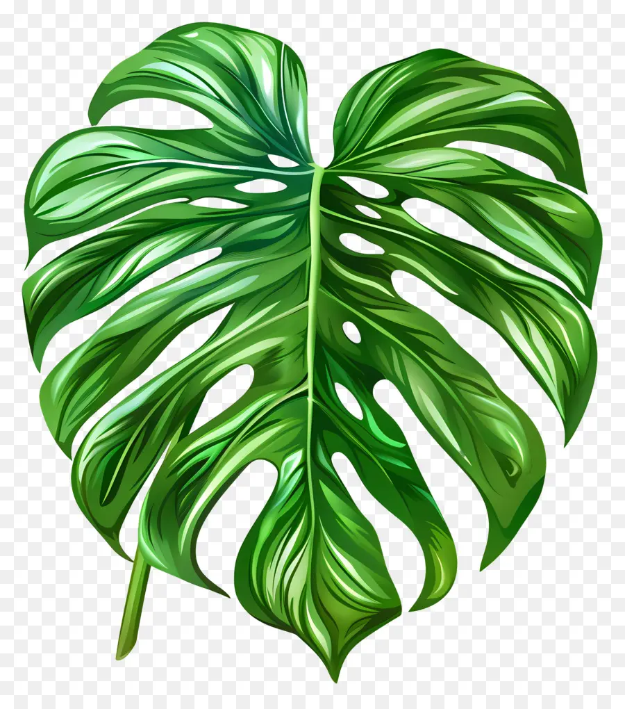 Daun Monstera，Tanaman Monster Hijau PNG