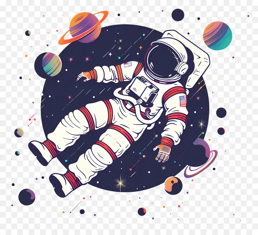 Astronot Mengambang，Astronot PNG