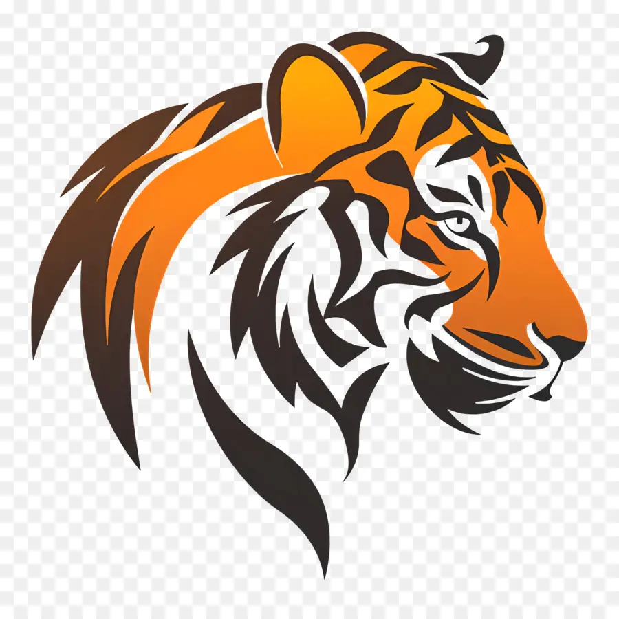 Desain Sederhana，Harimau PNG