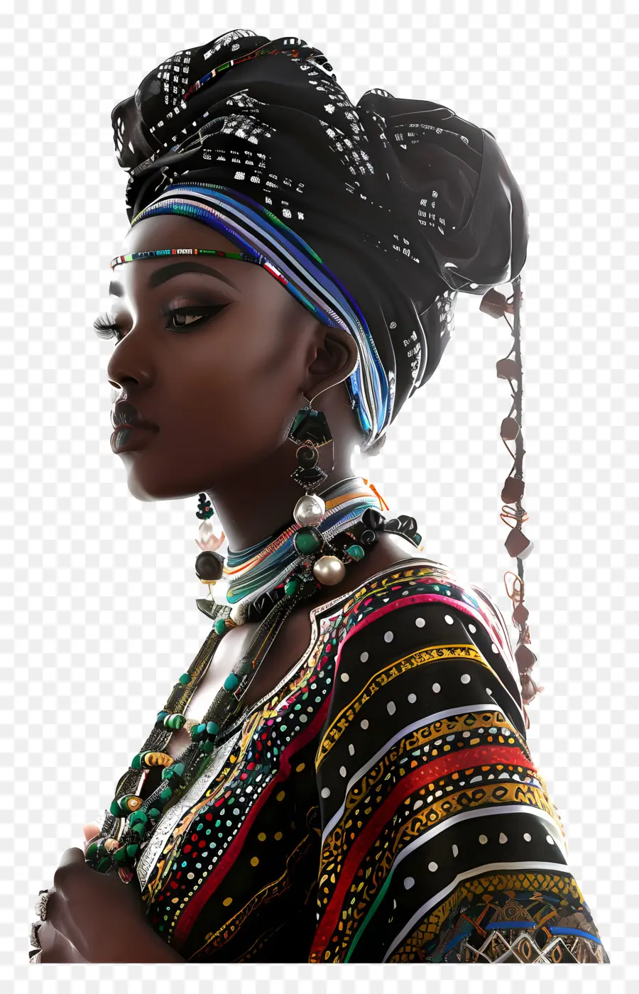 Wanita Afrika，Fashion Yang Terinspirasi Afrika PNG