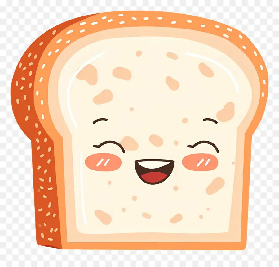 Roti Lucu，Happy Bread Slice PNG