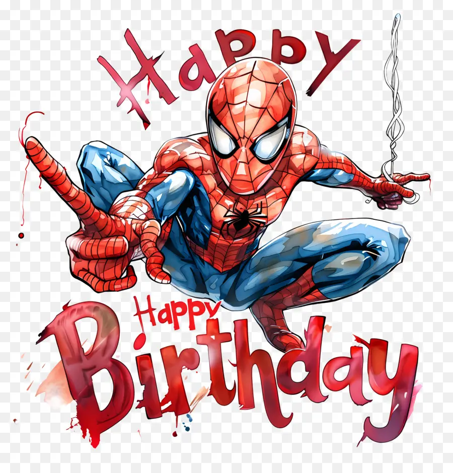 Ulang Tahun，Spiderman PNG