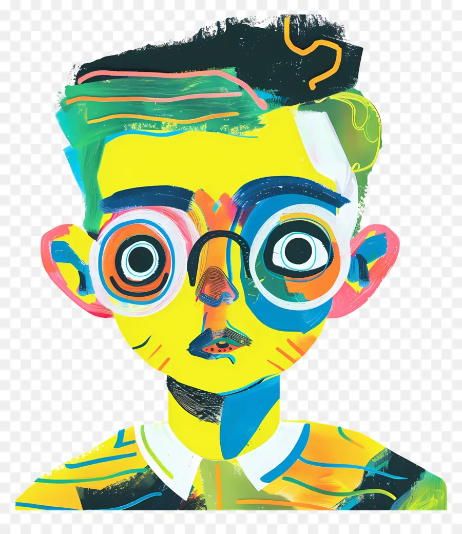 Anak，Pria Dengan Kacamata PNG