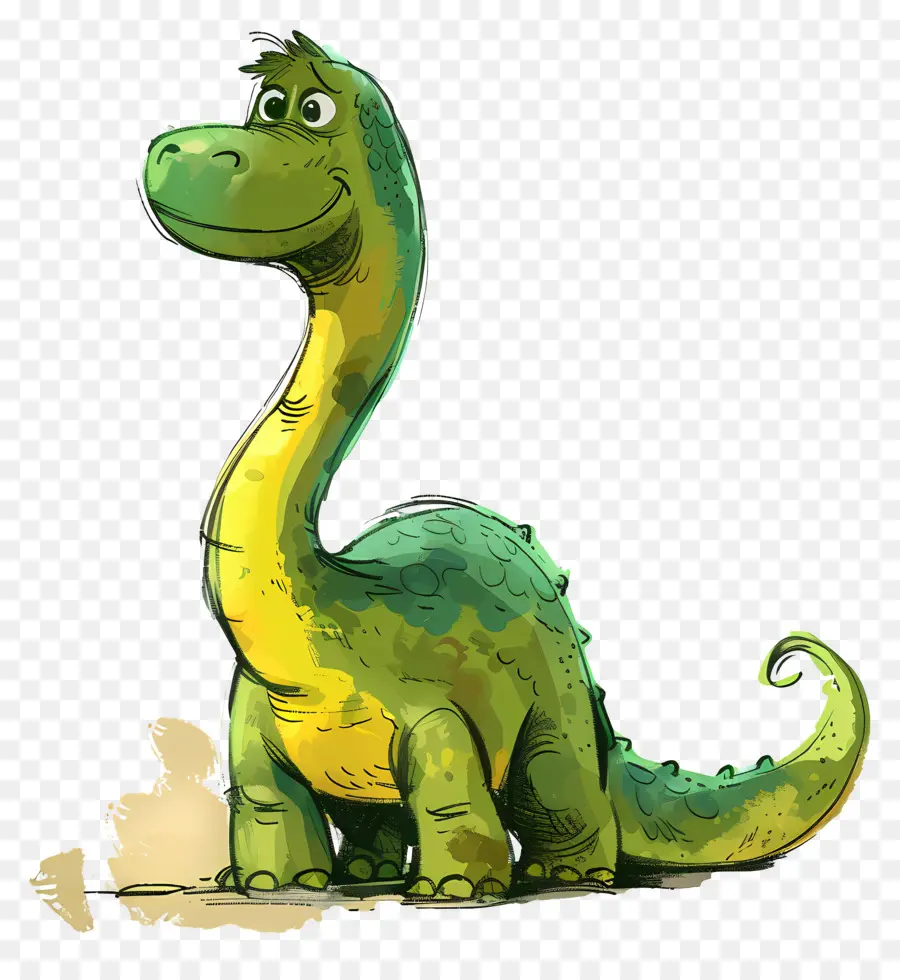 Kartun Dinosaurus，Dinosaurus Hijau PNG