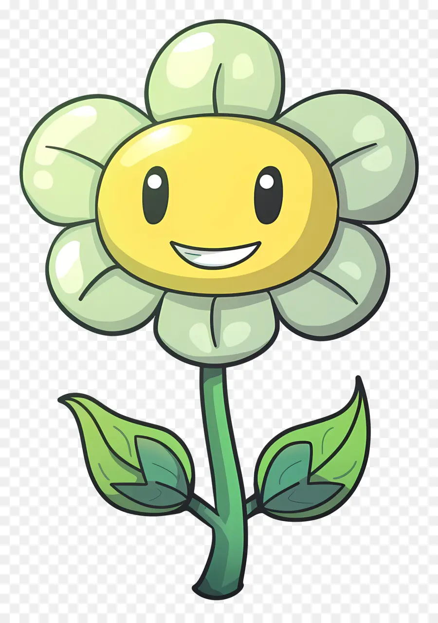 Kartun Bunga，Bunga Wajah Tersenyum PNG