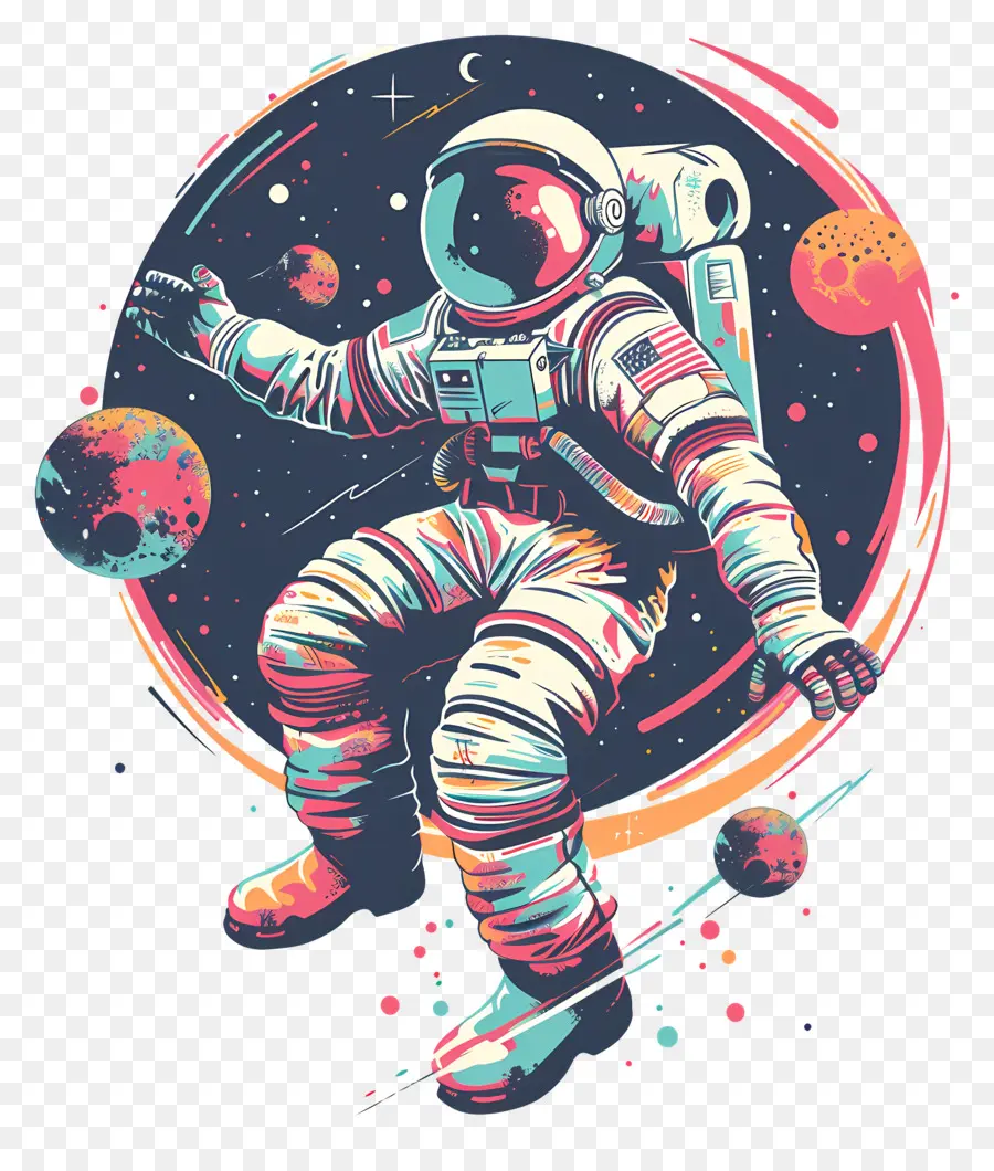 Astronot Mengambang，Astronot PNG