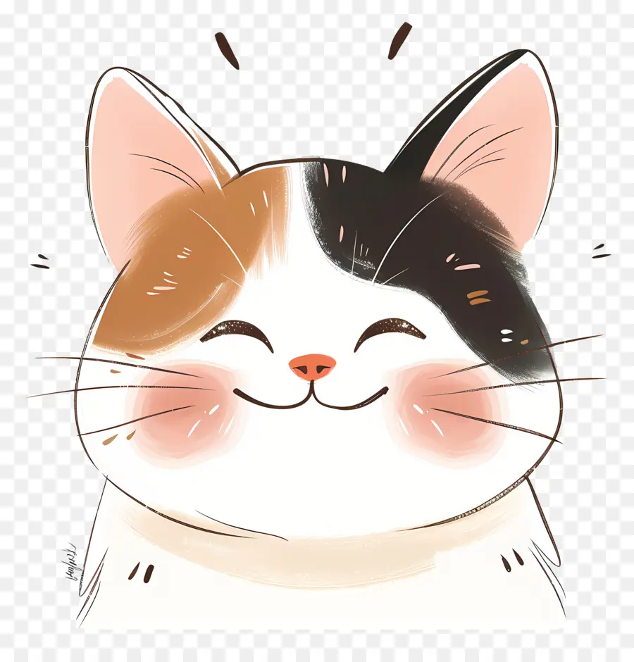 Kucing Lucu Wajah，Tersenyum Kucing PNG
