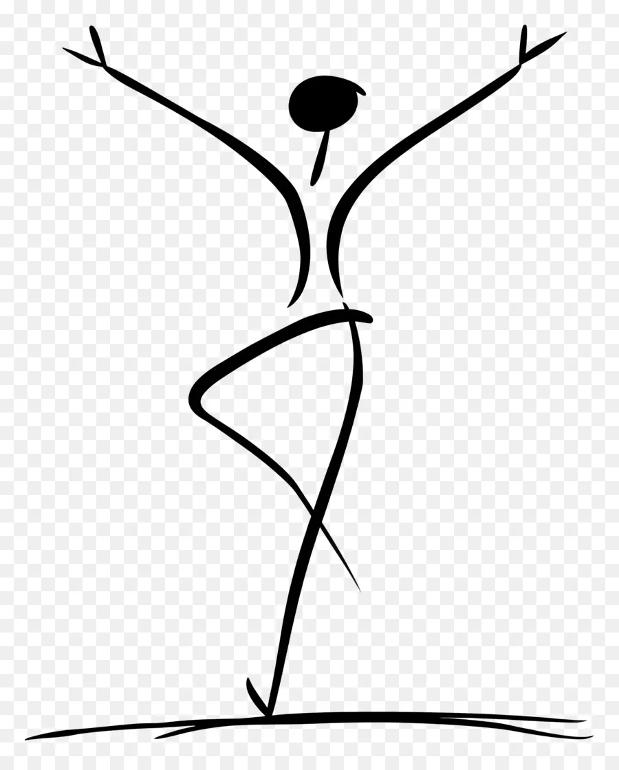 Menari Stick Figure，Balet PNG