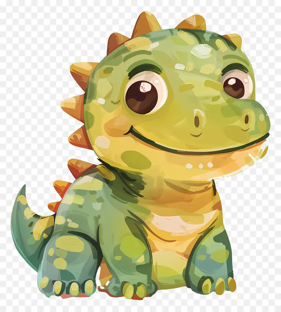 Dinosaurus Lucu，Dinosaurus Hijau PNG