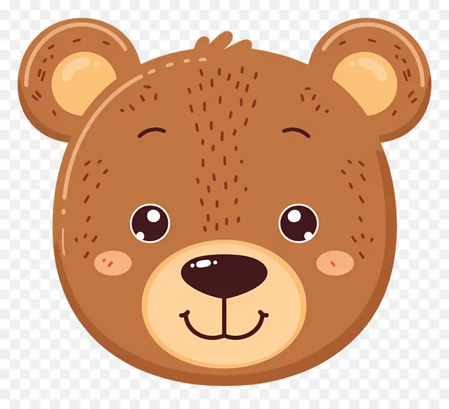 Wajah Beruang Yang Lucu，Beruang Coklat PNG