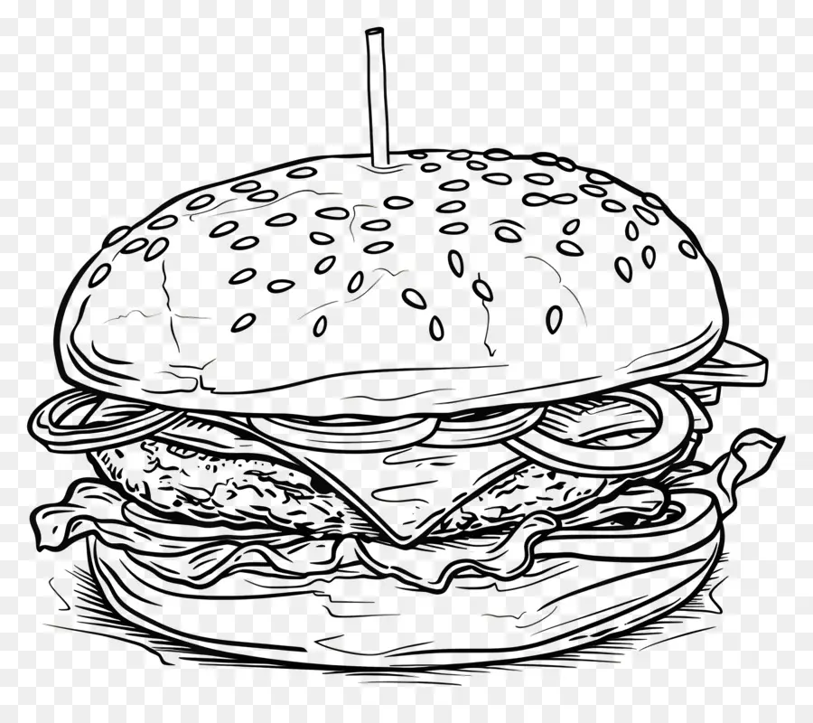Burger，Hamburger PNG