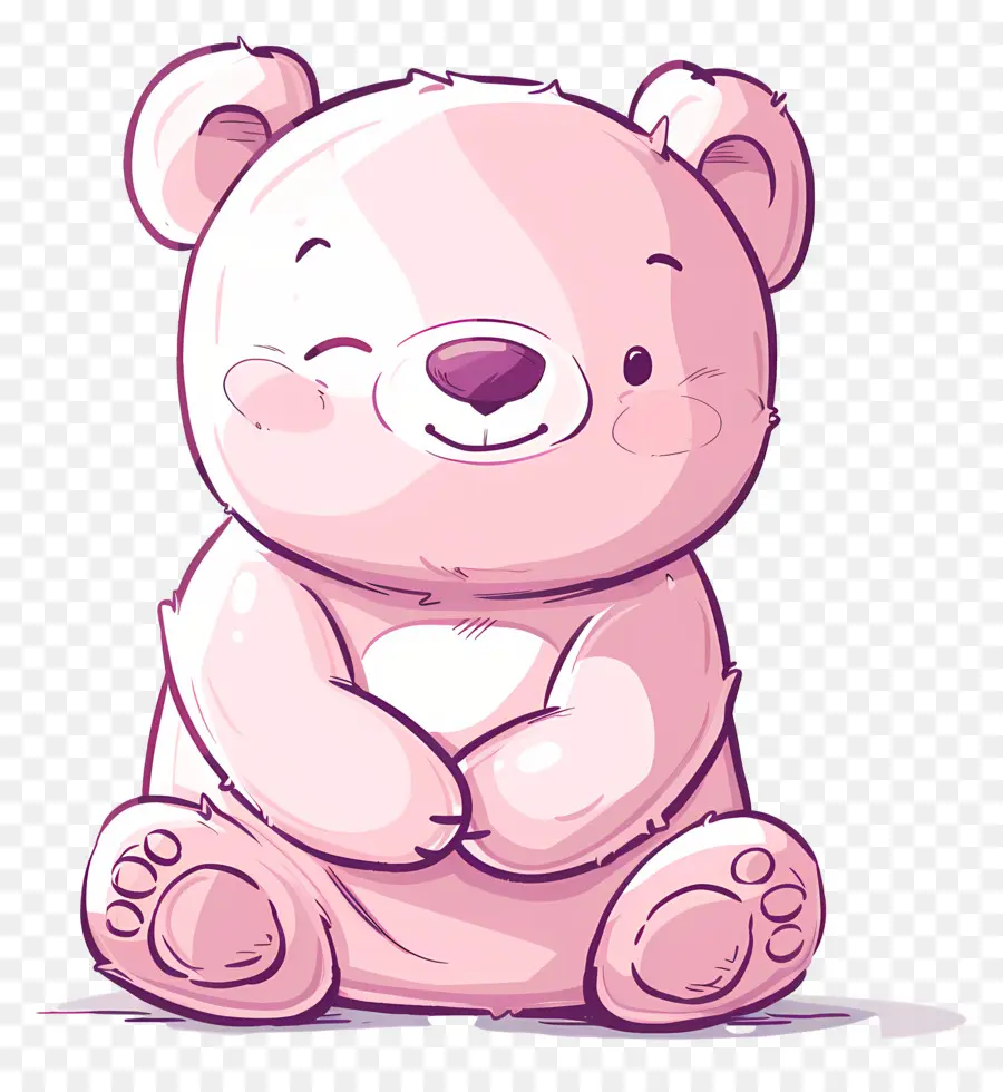 Beruang Lucu，Boneka Beruang Pink PNG