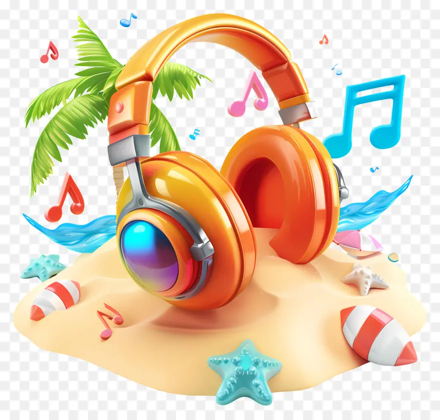 Lagu Pantai，Headphone PNG