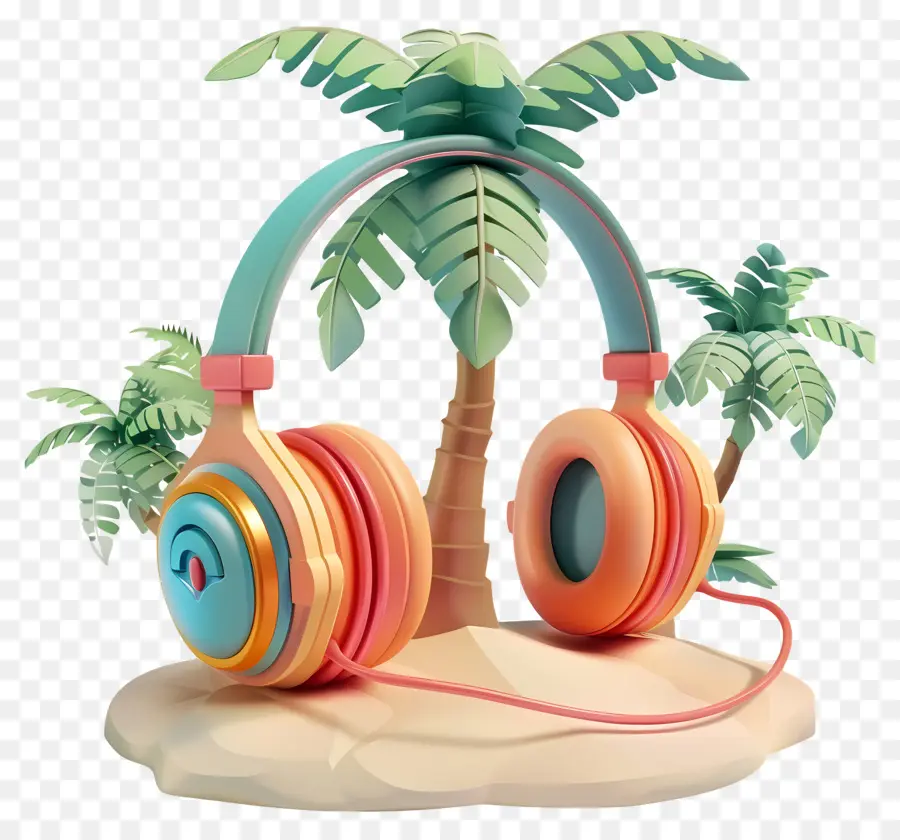 Lagu Pantai，Headphone PNG