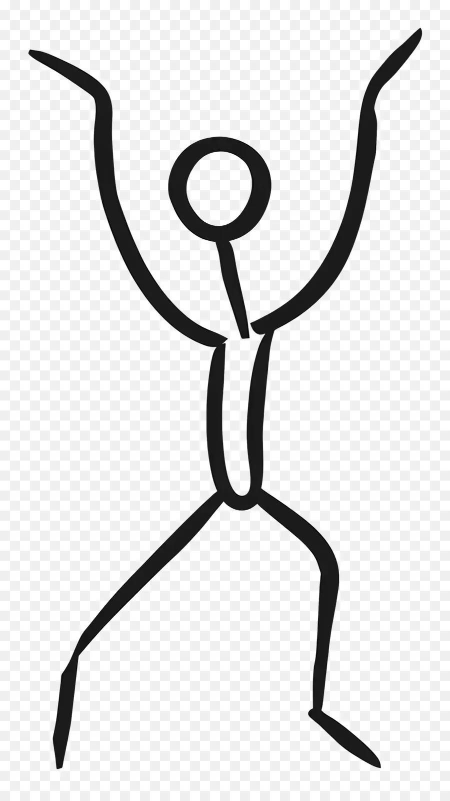Menari Stick Figure，Yoga Pose PNG