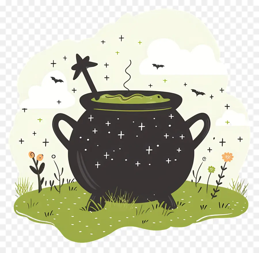 Witch Cauldron，Cauldron Penyihir PNG