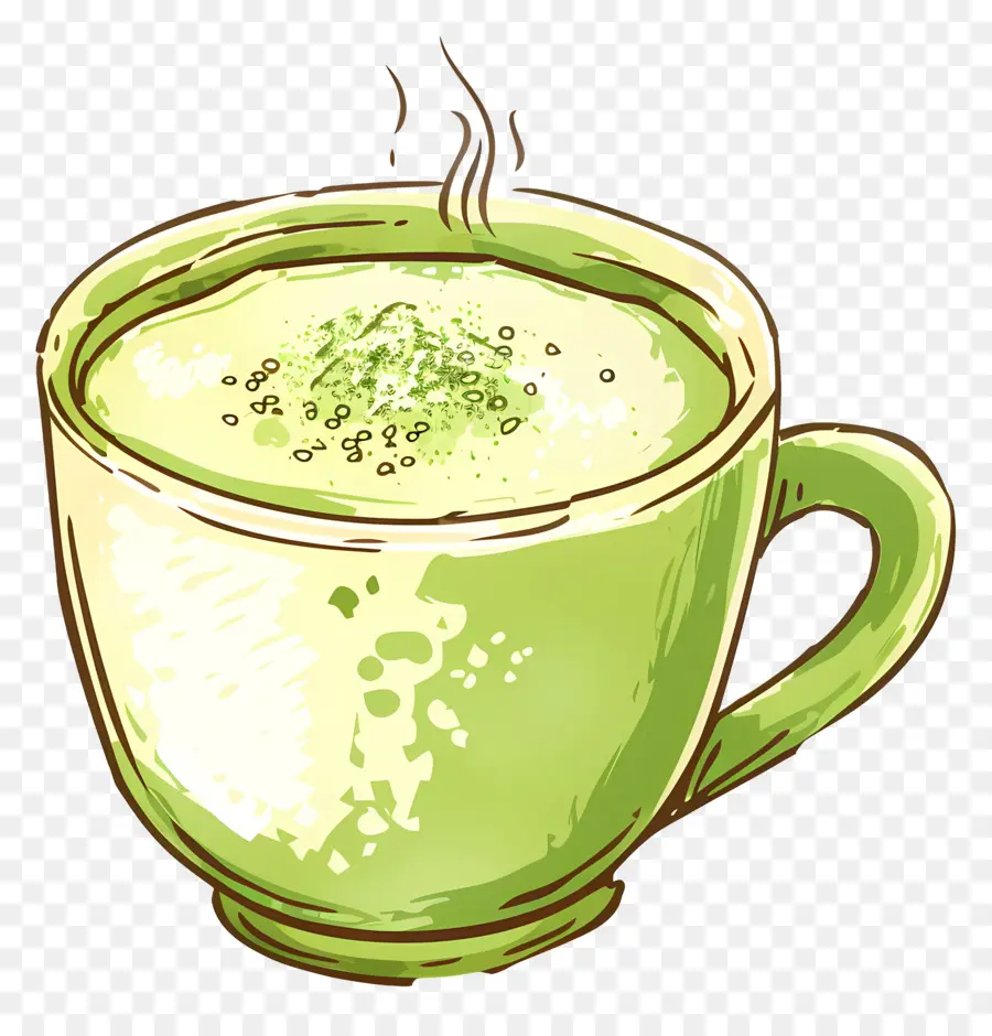 Teh Matcha，Secangkir Teh Hijau PNG