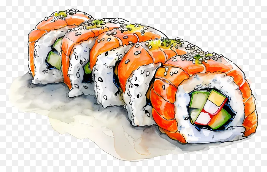 Sushi，Sushi Roll PNG