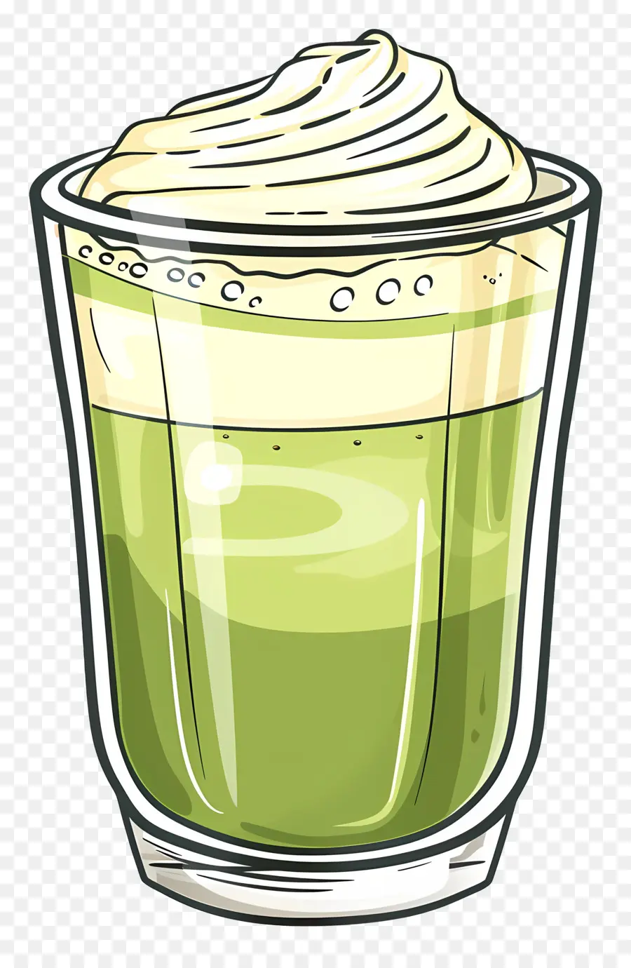 Teh Matcha，Smoothie Hijau PNG