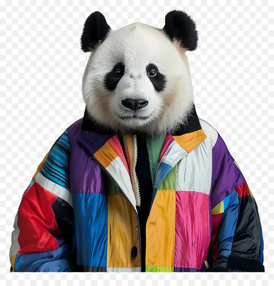 Panda，Jaket Warna  Warni PNG