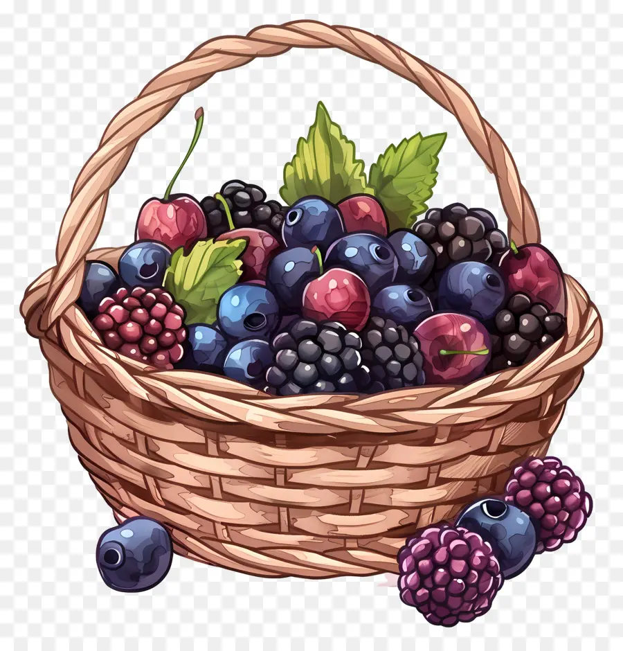 Berry Musim Panas，Blackberry Segar PNG