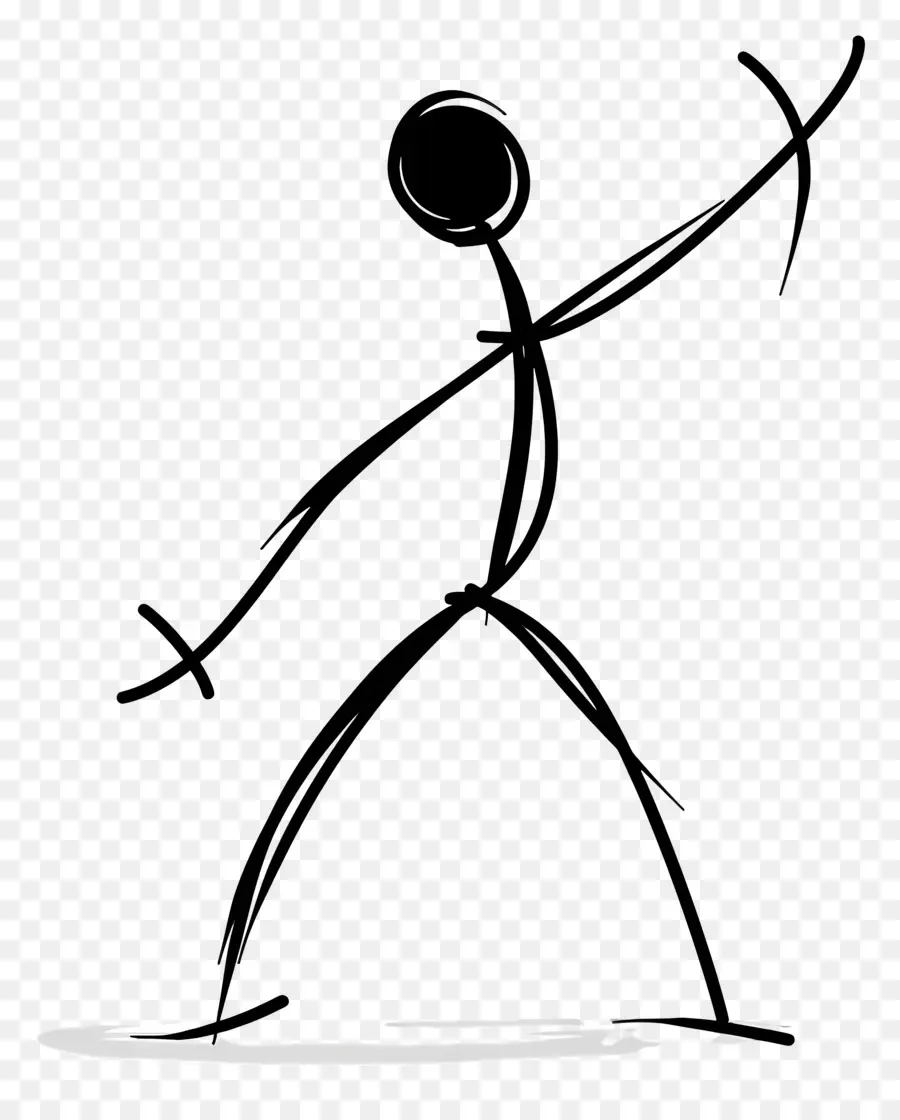 Menari Stick Figure，Stick Figure Backflip PNG