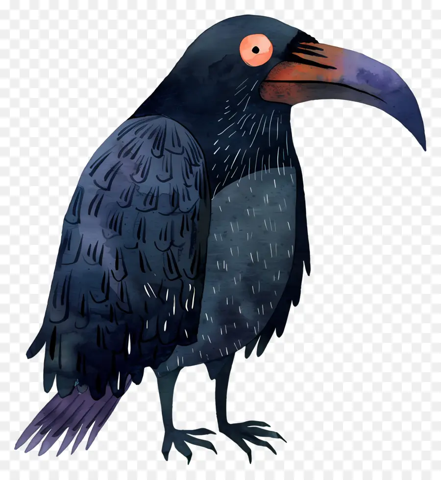 Kartun Raven，Burung Hitam PNG
