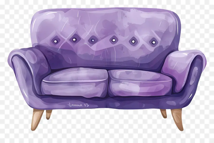 Sofa Ungu，Lengan Mewah PNG