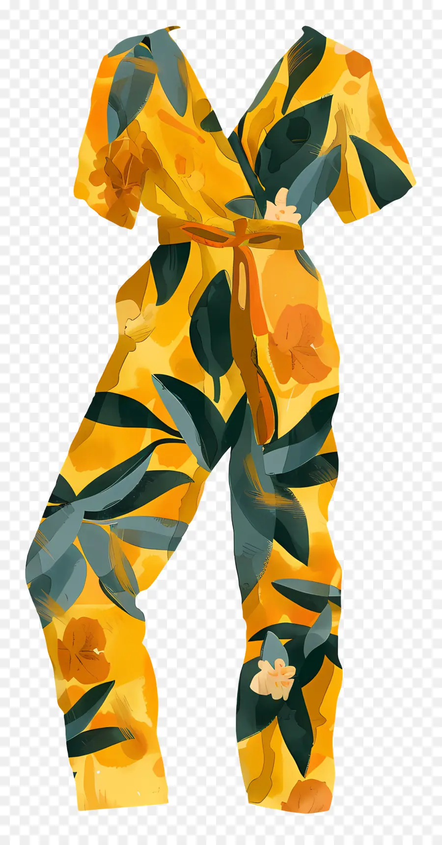 Jumpsuit，Jumpsuit Oranye PNG