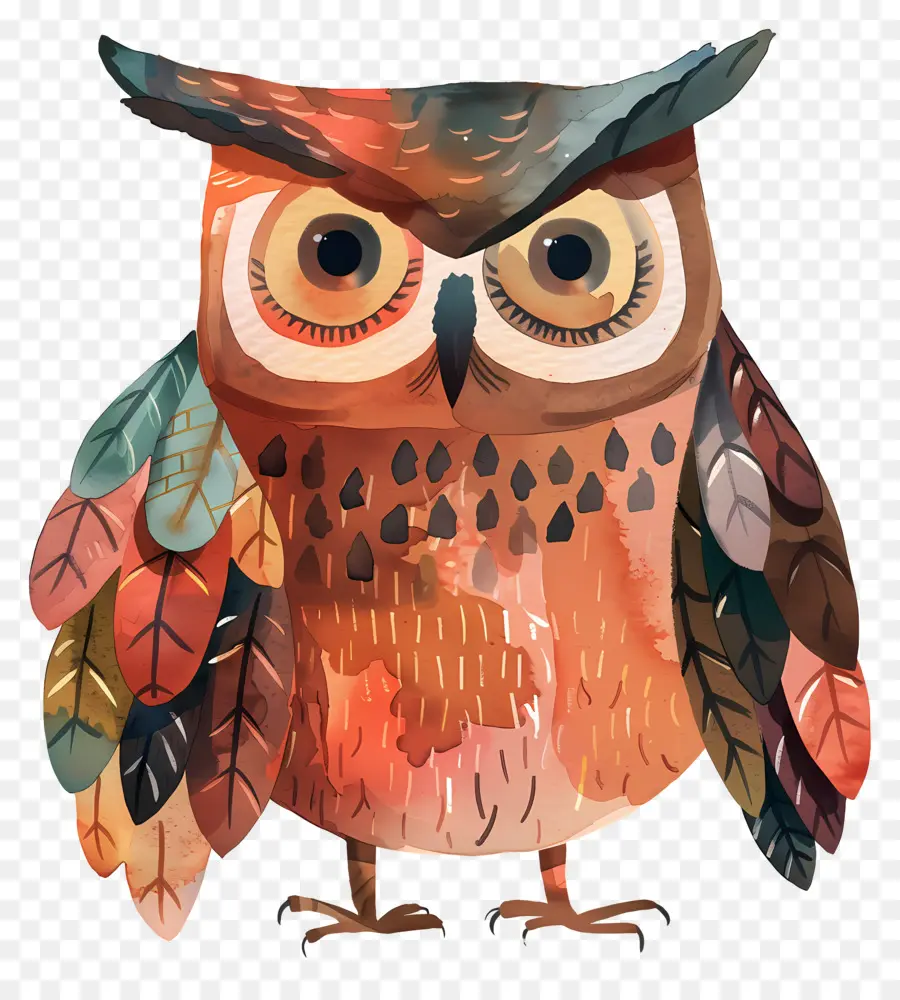 Kartun Owl，Burung Hantu PNG