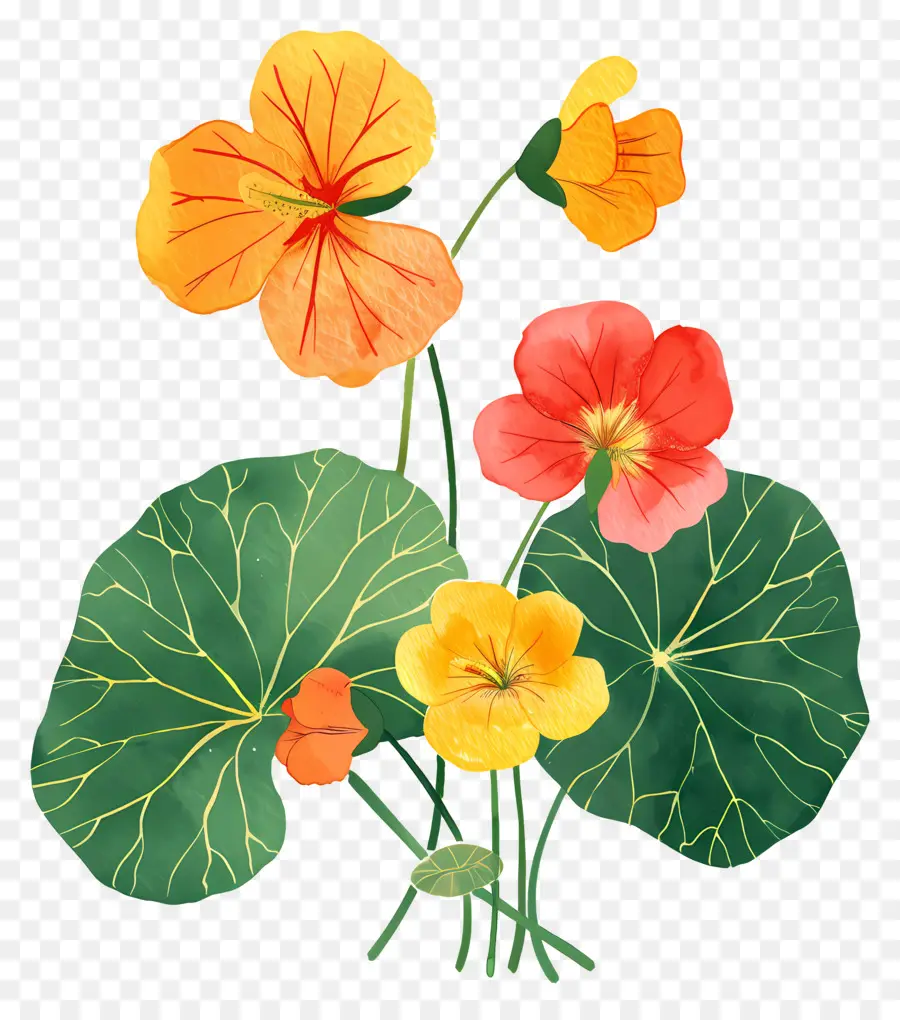 Nasturtium，Pansy PNG