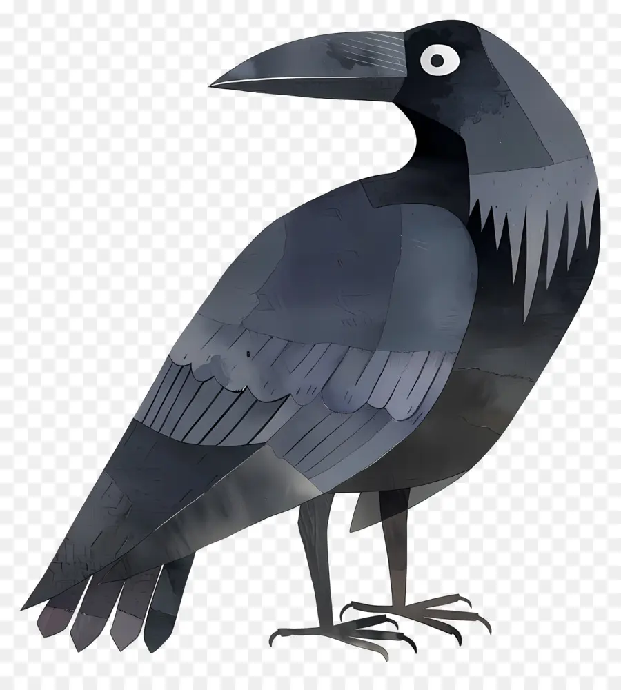 Kartun Raven，Burung Hitam PNG