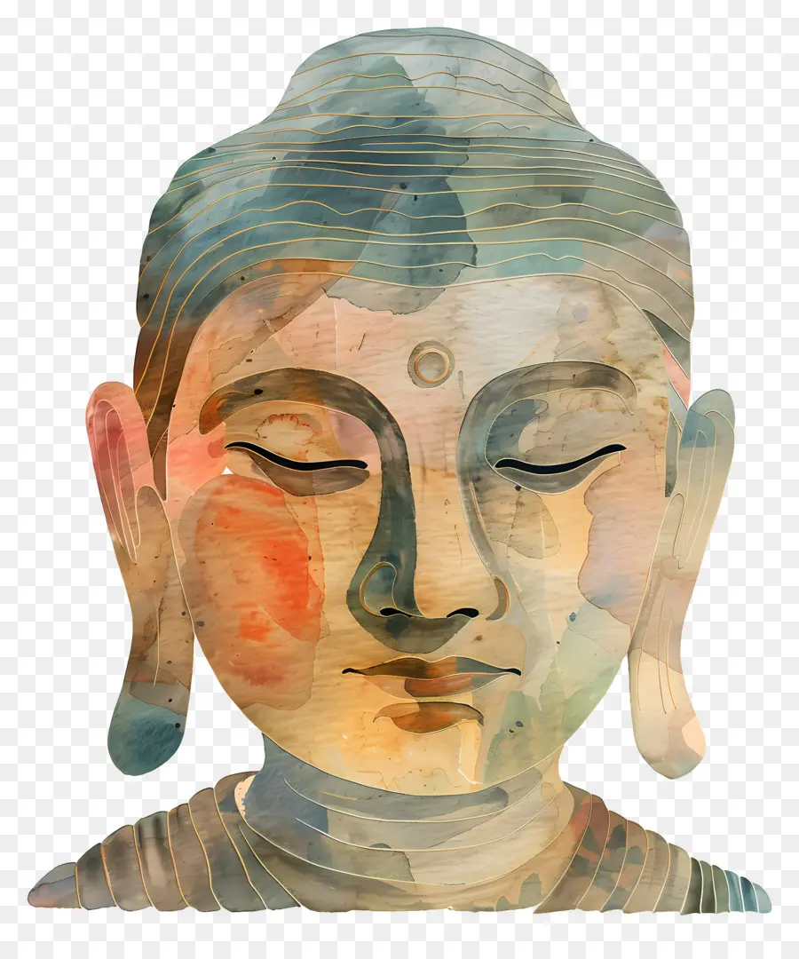 Potret Buddha，Patung Buddha PNG