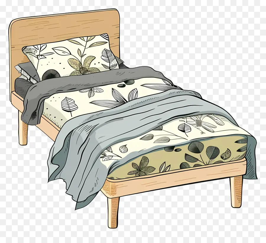 Tempat Tidur Tunggal，Tempat Tidur PNG