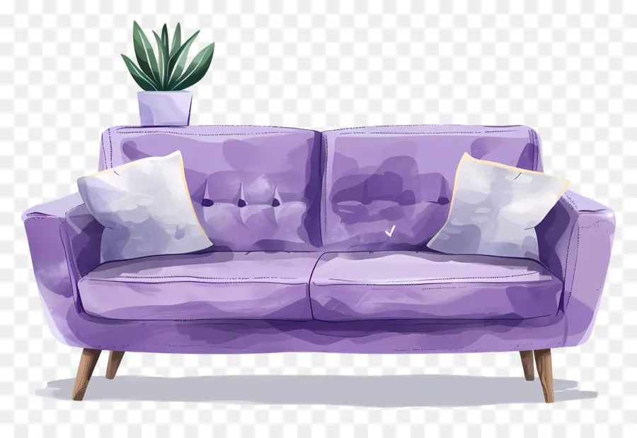 Sofa Ungu，Sofa PNG