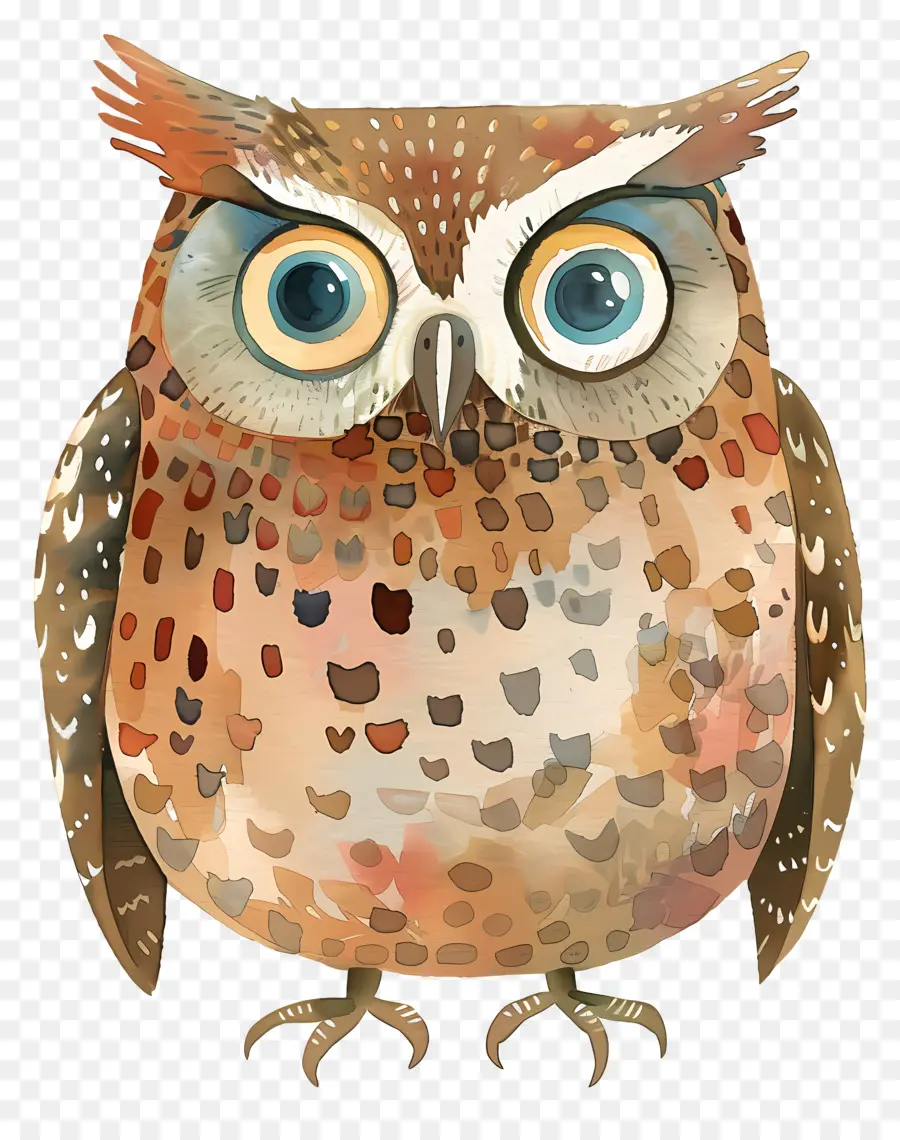 Kartun Owl，Ilustrasi Burung Hantu PNG