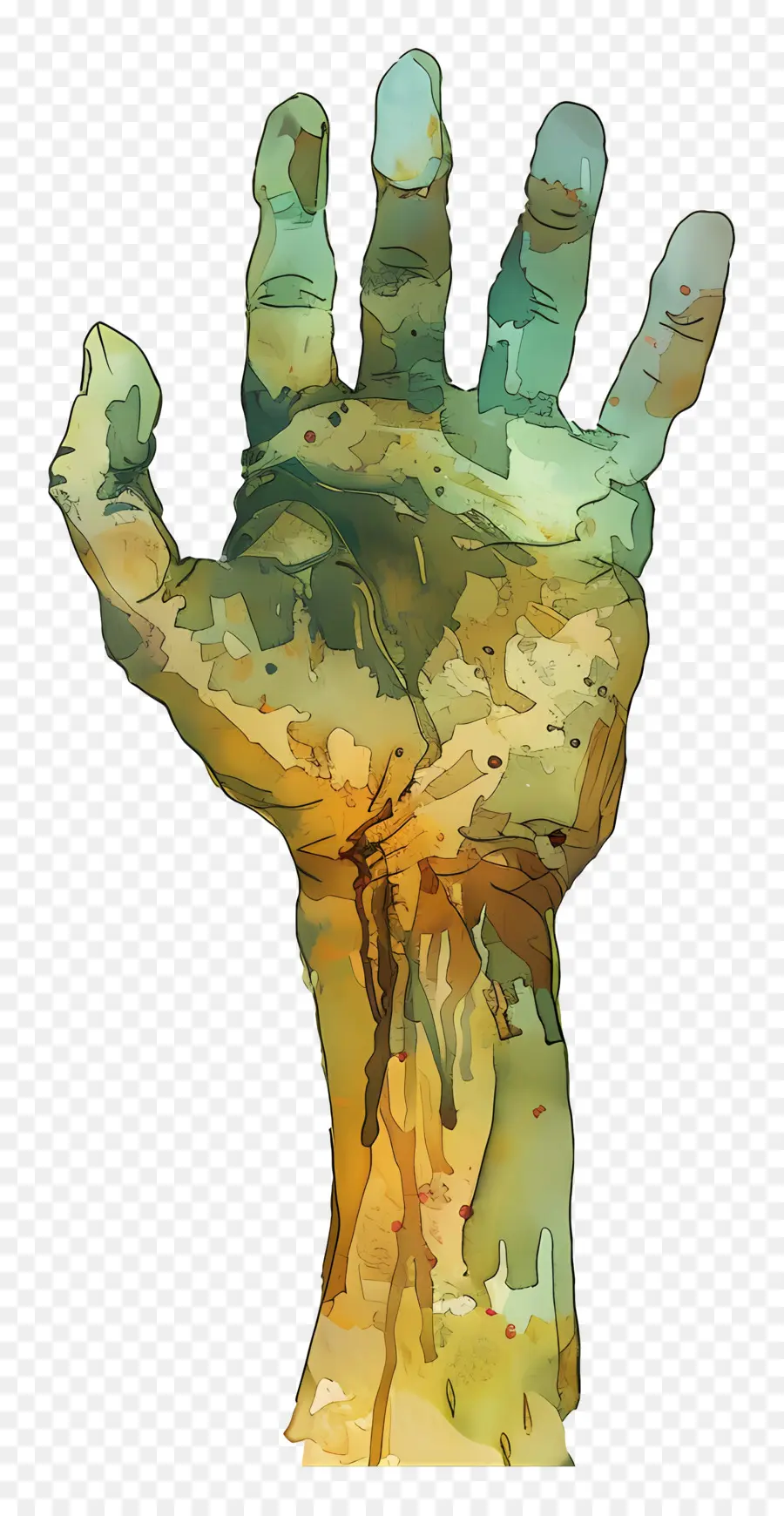 Tangan Zombi，Tangan Zombie PNG