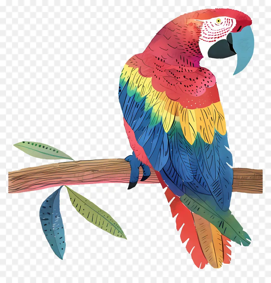 Macaw，Parrot Pelangi PNG