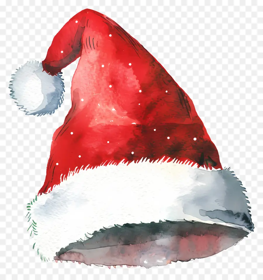 Topi Santa，Topi Santa Claus PNG